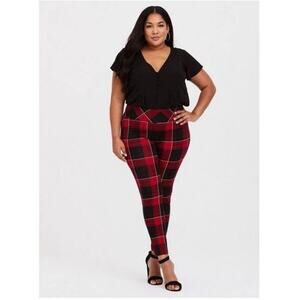 Torrid Plaid Pixie Ankle Pant Size 4X